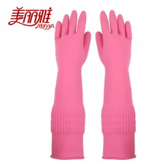美丽雅 特长耐用型手套 加长均码家务清洁手套 加厚耐用洗衣手套HC051782