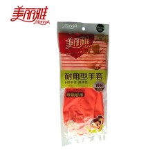 美丽雅 特长耐用型手套 加长均码家务清洁手套 加厚耐用洗衣手套HC051782