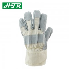 海太尔 加厚重型防割手套牛皮手套机械防护劳保特种手套0063