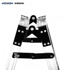 美国稳耐梯子家用直马梯人字梯加厚铝合金双侧梯折叠多功能梯 257CN