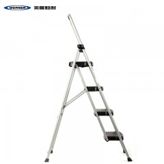 稳耐 家用梯子人字梯加厚铁梯子折叠梯四步梯244-5CN