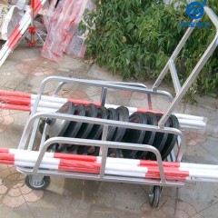 中宝 电力专用 围栏手推车 货车搬运车手拉车不锈钢平板车万向轮