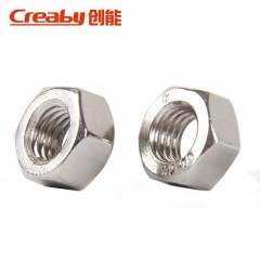 Creaby/创能  100只  螺栓帽 螺帽螺丝帽 镀镍六角螺母 M2-M6