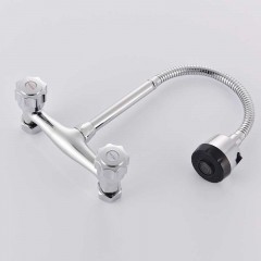 名爵 全铜入墙式双孔水龙头 万象旋转厨房冷热水龙头 MEJUEZ-1131