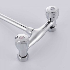 名爵 全铜入墙式双孔水龙头 万象旋转厨房冷热水龙头 MEJUEZ-1131