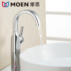 摩恩 浴室柜台上盆面盆龙头洗脸盆台盆高脚加高 63123