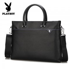花花公子 手提包男休闲横款大包单肩包男士商务包 PBE1551-5B