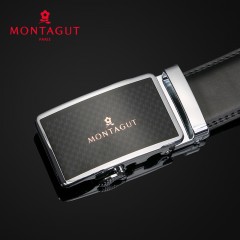 梦特娇 自动扣皮带男士商务简约板扣裤带青年时尚休闲腰带10031