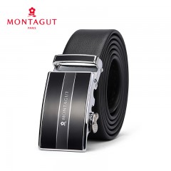 梦特娇 男士皮带自动扣腰带中青年商务正装简约裤带10181