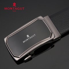 梦特娇 男士商务休闲皮带自动扣简约时尚青年腰带裤带110021A