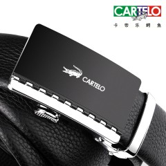 卡帝乐鳄鱼男士皮带头层牛皮青年休闲自动扣腰带 男真皮商务裤带