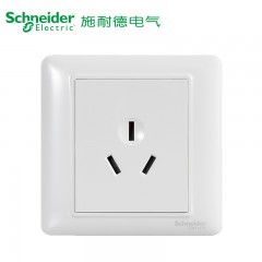 施耐德 开关插座面板 空调插座 三孔16A家用暗装墙壁电源 睿意白