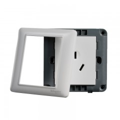 施耐德 开关插座面板 空调插座 三孔16A家用暗装墙壁电源 睿意白