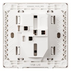 施耐德 开关插座 面板 轻逸系列格调金 10A五孔电源插座二三插