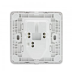 施耐德 电气 二三插五孔插座墙壁电源开关插座面板10A 轻点经典白