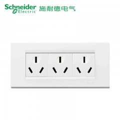 施耐德 118型开关插座如意9孔九孔厨房插座电源九孔插座面板