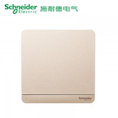 施耐德 电气 空白面板 开关电源插座白板 暗盒挡板盖板 绎尚薄暮金