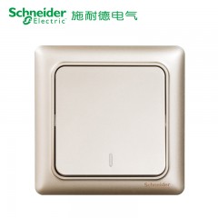 施耐德 开关面板 一位一开中途开关 墙壁电源插座多控开关 睿意金