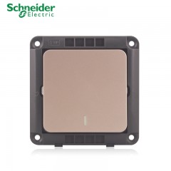 施耐德 开关面板 一位一开中途开关 墙壁电源插座多控开关 睿意金