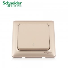 施耐德 开关面板 一位一开中途开关 墙壁电源插座多控开关 睿意金