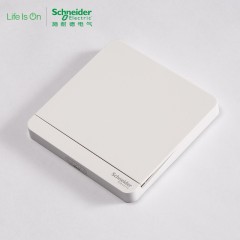 施耐德 双控开关 绎尚镜瓷白一开双控暗装开关插座面板
