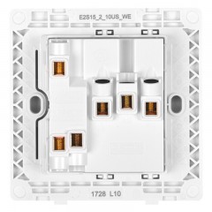 施耐德 电气带开关二三插一开双控五孔电源插座面板10A 轻逸格调金