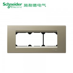 施耐德 118型开关插座如意香槟金色厨房插座电源九孔插座面板9孔