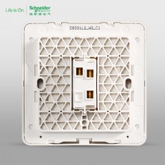 施耐德 电气一开双控 一位单联 电源插座开关面板16A 绎尚薄暮金