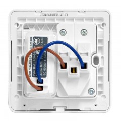 施耐德 开关插座面板  家用墙壁开关 绎尚镜瓷白 五孔USB插座