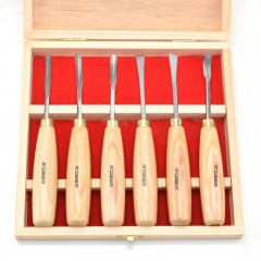 飞鹿 6件套雕花凿组套 木工凿 雕花凿 雕刻凿 木雕刀 RT-M106