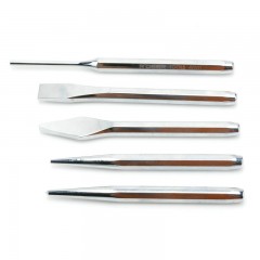 飞鹿 五件套钢凿组套  扁凿 钎头 锥形冲 中心冲 圆柱冲 80-105