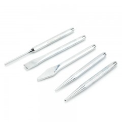 飞鹿 五件套钢凿组套  扁凿 钎头 锥形冲 中心冲 圆柱冲 80-105