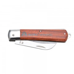 Aotl/澳特利  折叠电工刀 木柄折叠电工刀 直刃电工刀 弯刃电工刀 AT546002/3