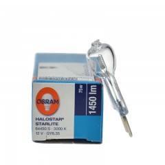 欧司朗 卤素灯64450S 64458S 12V 75W 90W仪器灯泡机床照明灯珠
