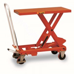 虎力 平台车手动液压车可移动平台车载重500kg BS50