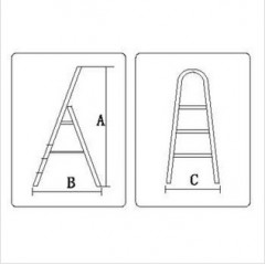 金锚 钢制踏板梯  LFD25TA1