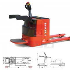 牛力 供应电动搬运车电动叉车电动升高车全电动叉车1吨1.6米 CBD-AC