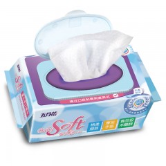 五月花 婴儿湿巾80片4包新生婴儿湿纸巾手口屁屁专用大包带盖无香