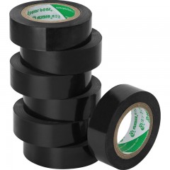 北极熊 电气绝缘胶带 电工胶带橡胶型压敏胶6卷装 PVC黑胶布宽18mm黑色 LT-810B