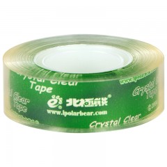 北极熊 绿满版透明文具小卷芯胶带简易包PP-808批发18mm*33M*8R