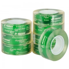 北极熊 绿满版透明文具小卷芯胶带简易包PP-808批发18mm*33M*8R