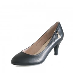 九州缘 女正装春夏秋季商务皮鞋尖头小高跟鞋防护鞋劳保鞋100起订