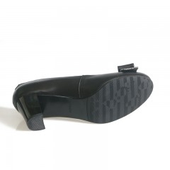 九州缘 女正装春夏秋季商务皮鞋圆头小高跟鞋防护鞋劳保鞋100起订