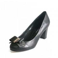 九州缘 女正装春夏秋季商务皮鞋圆头小高跟鞋劳保鞋100双起订