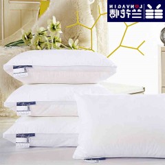 兰花情 纯棉羽丝绒枕芯一对装水洗全棉