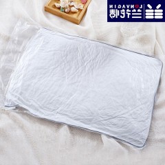 兰花情 纯棉羽丝绒枕芯一对装水洗全棉