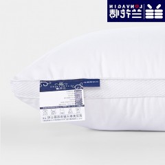 兰花情 纯棉羽丝绒枕芯一对装水洗全棉