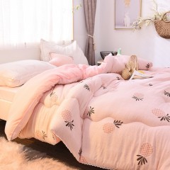 国产 被子冬被加厚保暖单双人棉被被芯水洗棉春秋