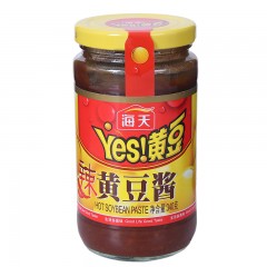 海天 辣味黄豆酱340g 豆瓣酱大豆酱大酱调料蒸鱼酱烤肉酱蘸酱
