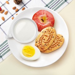 亿滋焙朗早餐饼酥性饼干牛奶谷物味300g分享装6小包装